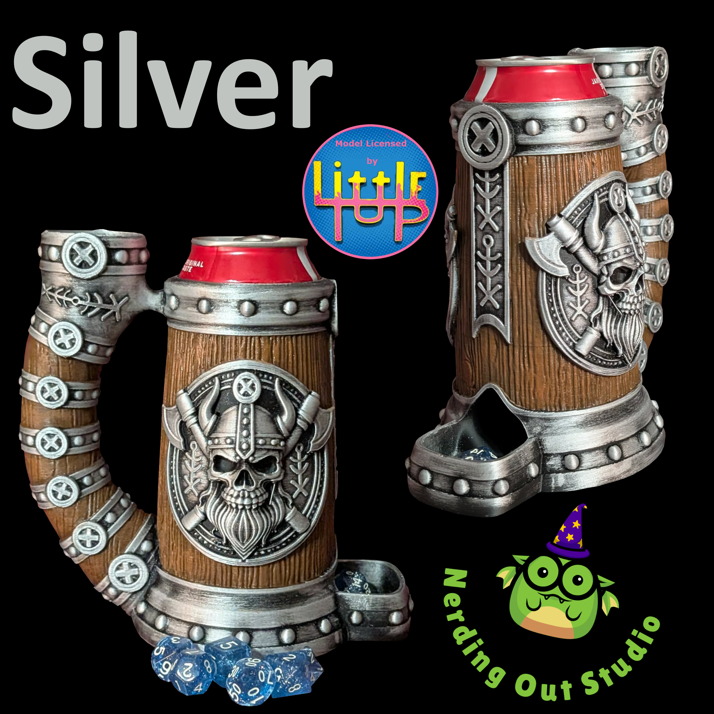 ⚔️ The Barbarian’s Brew-Hut: Dice Tower Can Cozy ⚔️ – Nerding Out Studio