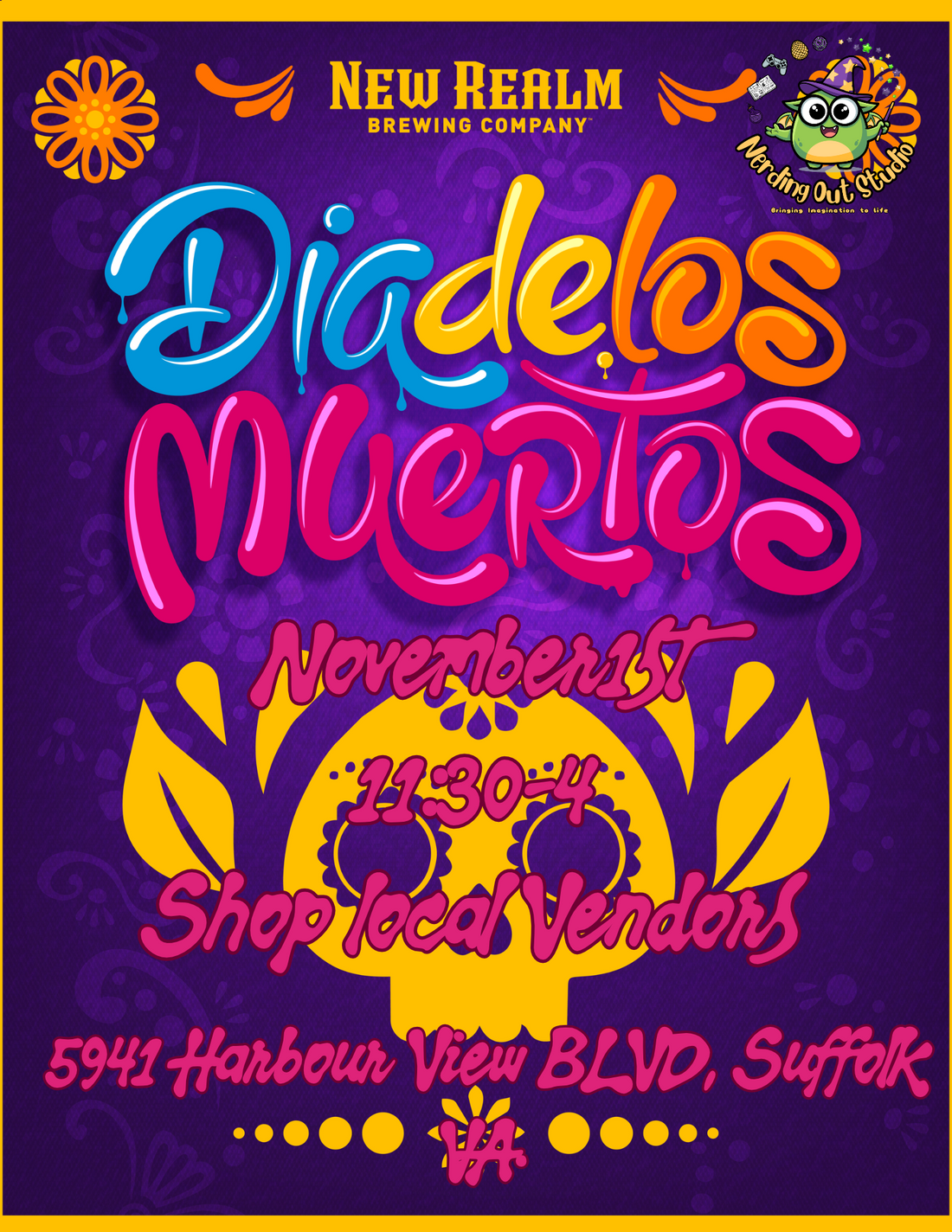 💀 Dia de los Muertos Market at New Realm! 🌸