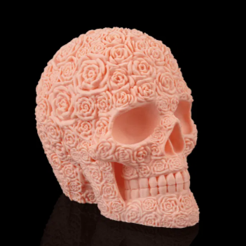 The Rosarium Skull Sculpture