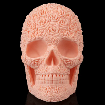 The Rosarium Skull Sculpture