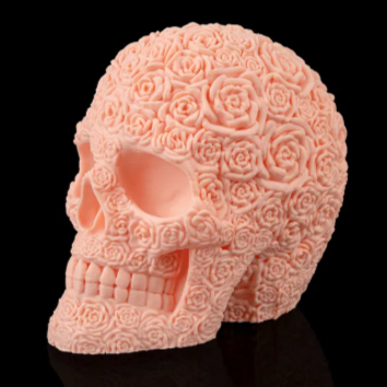 The Rosarium Skull Sculpture