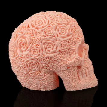The Rosarium Skull Sculpture