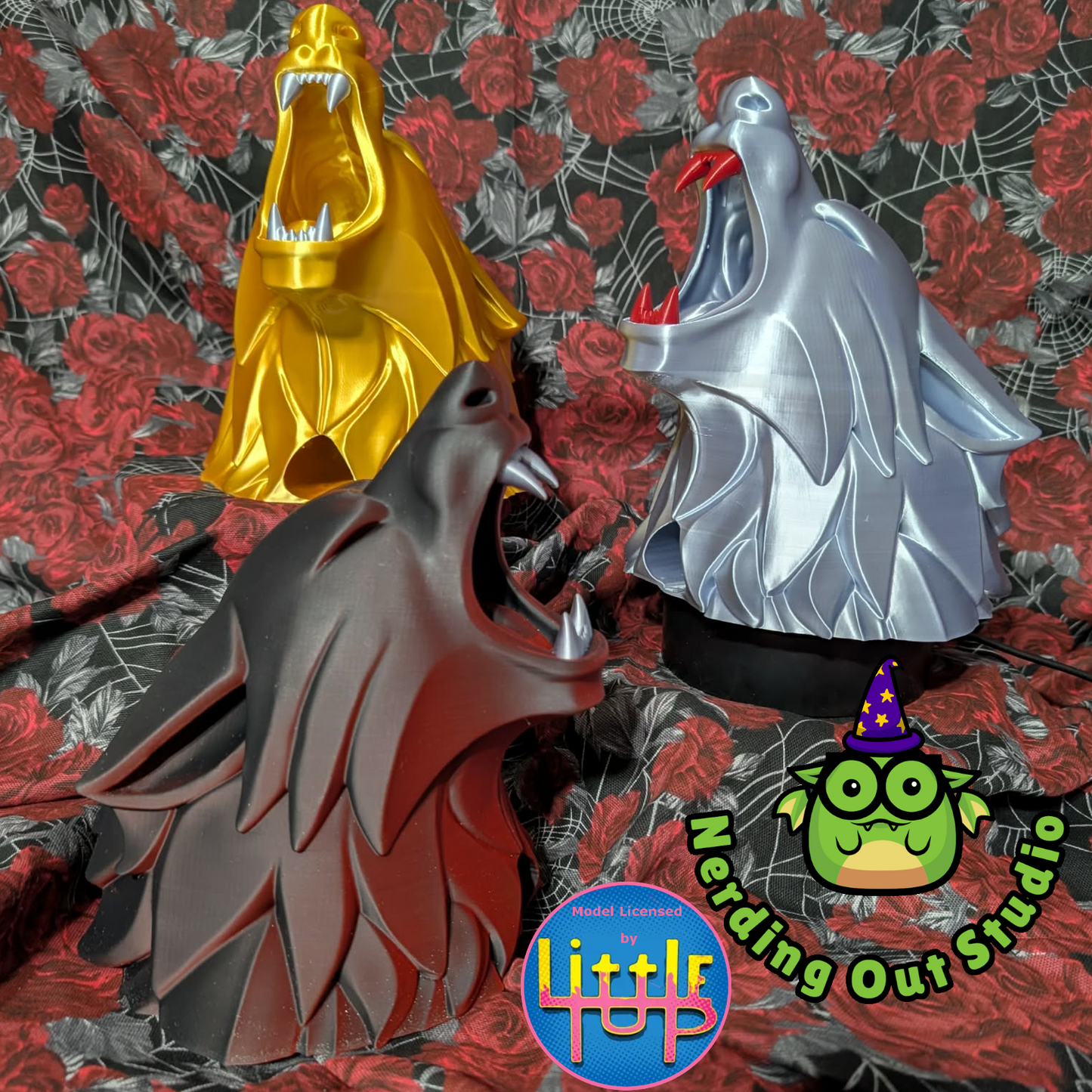 The Howling Alpha: Dice Tower and Wall-Mounted Art