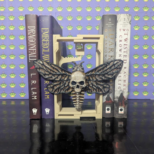 Hand painted Death's-head Hawk-moth Book Nook