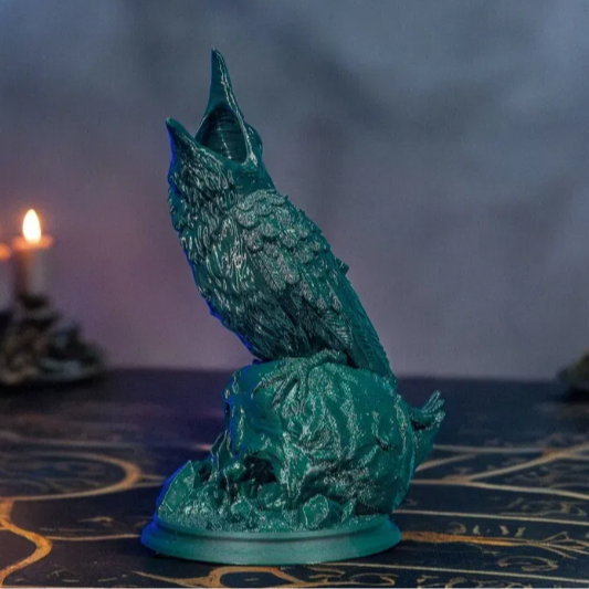 The Dice Roller of Whispering Fate - Raven on Skull Dice Roller