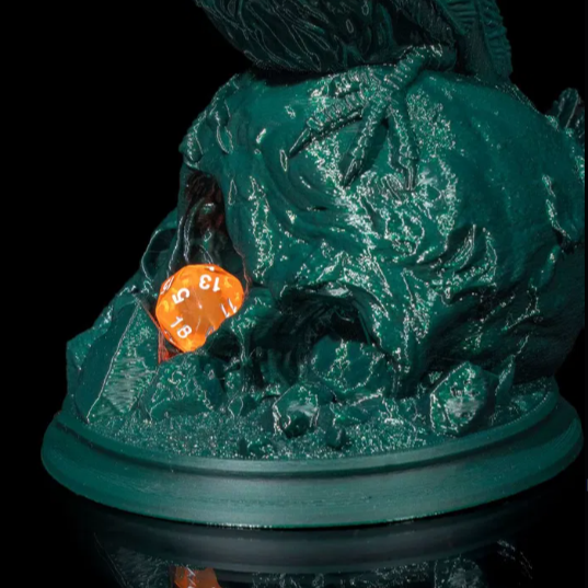 The Dice Roller of Whispering Fate - Raven on Skull Dice Roller
