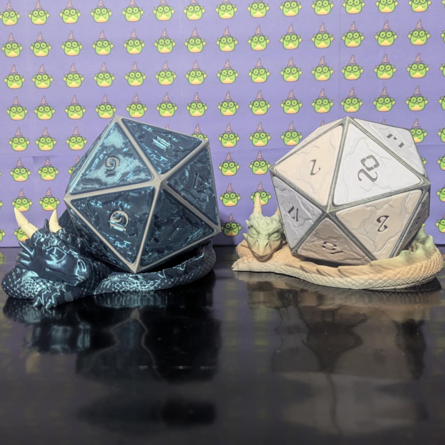 Sleeping Dragon D20 Planter/ Pen Holder