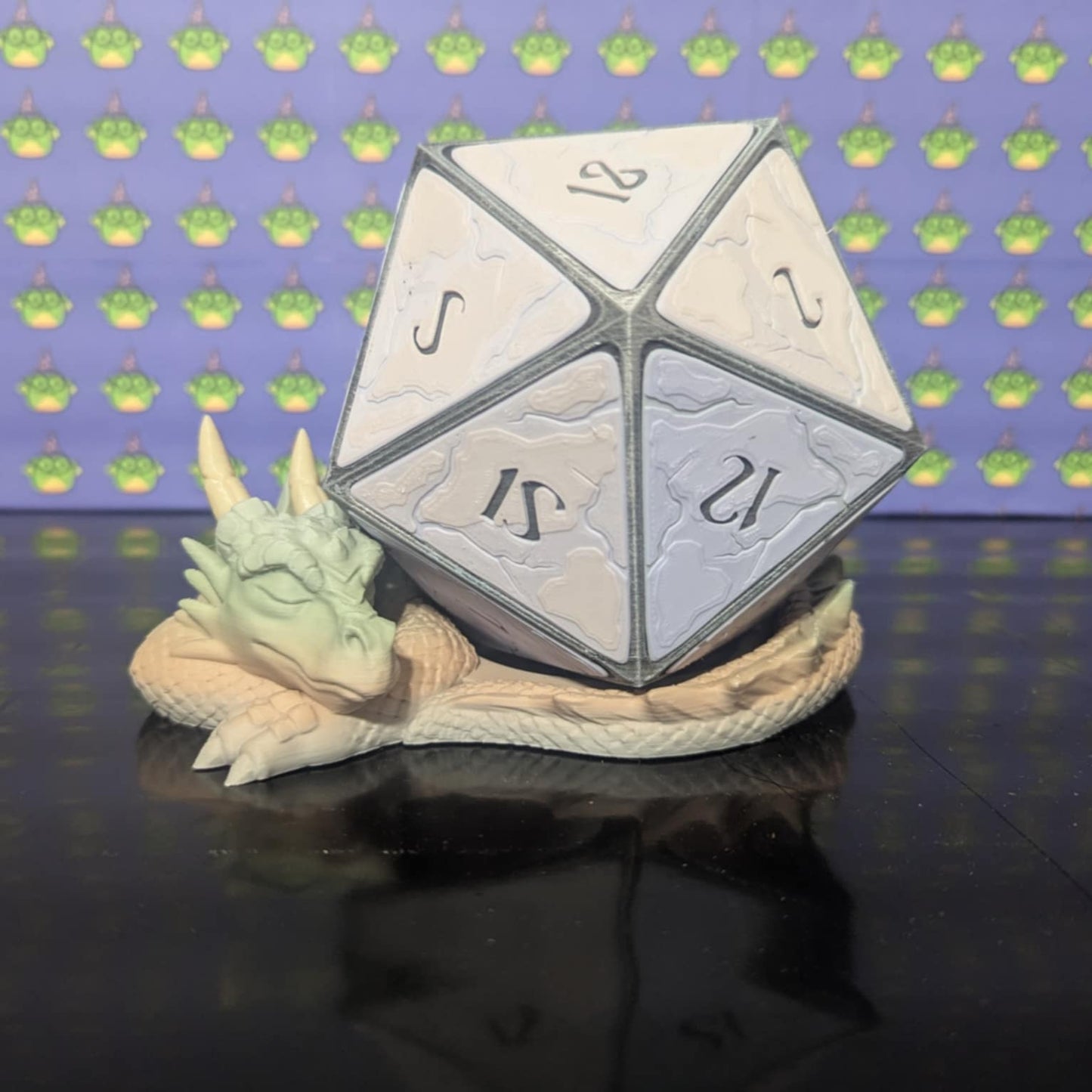 Sleeping Dragon D20 Planter/ Pen Holder