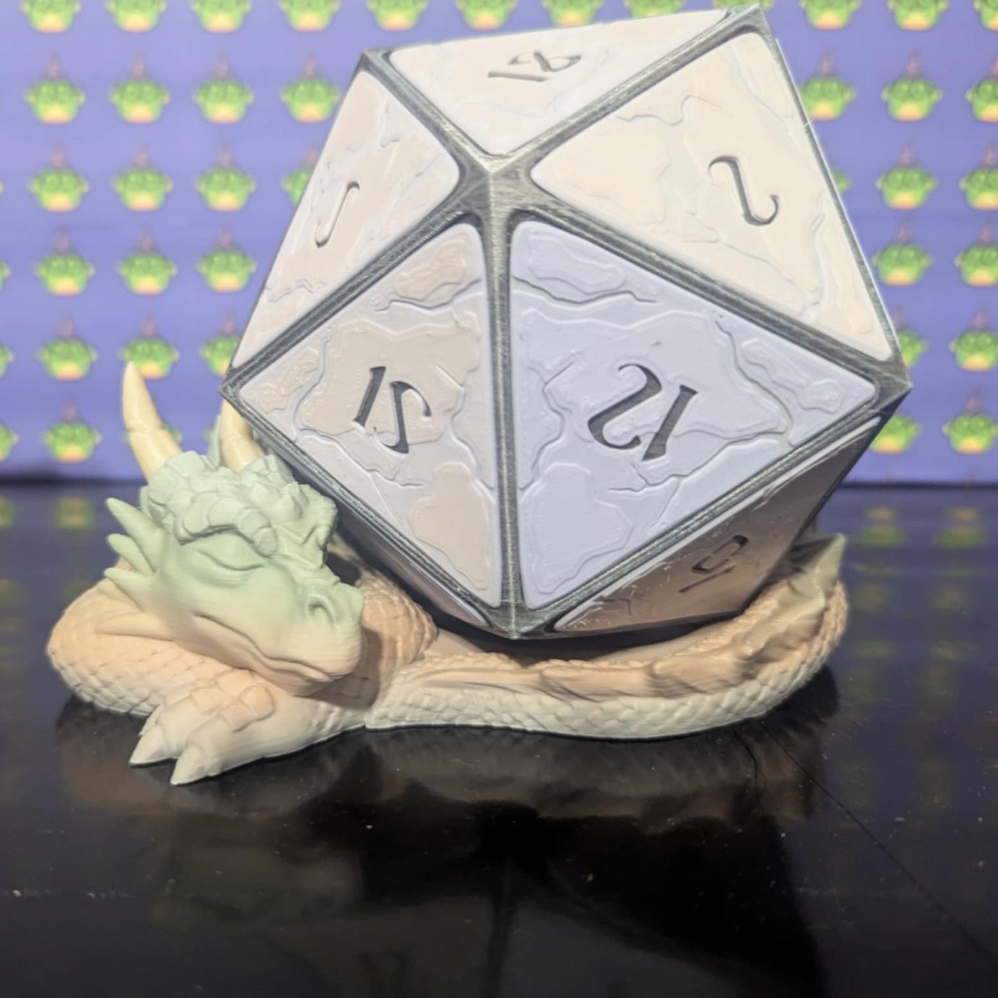 Sleeping Dragon D20 Planter/ Pen Holder