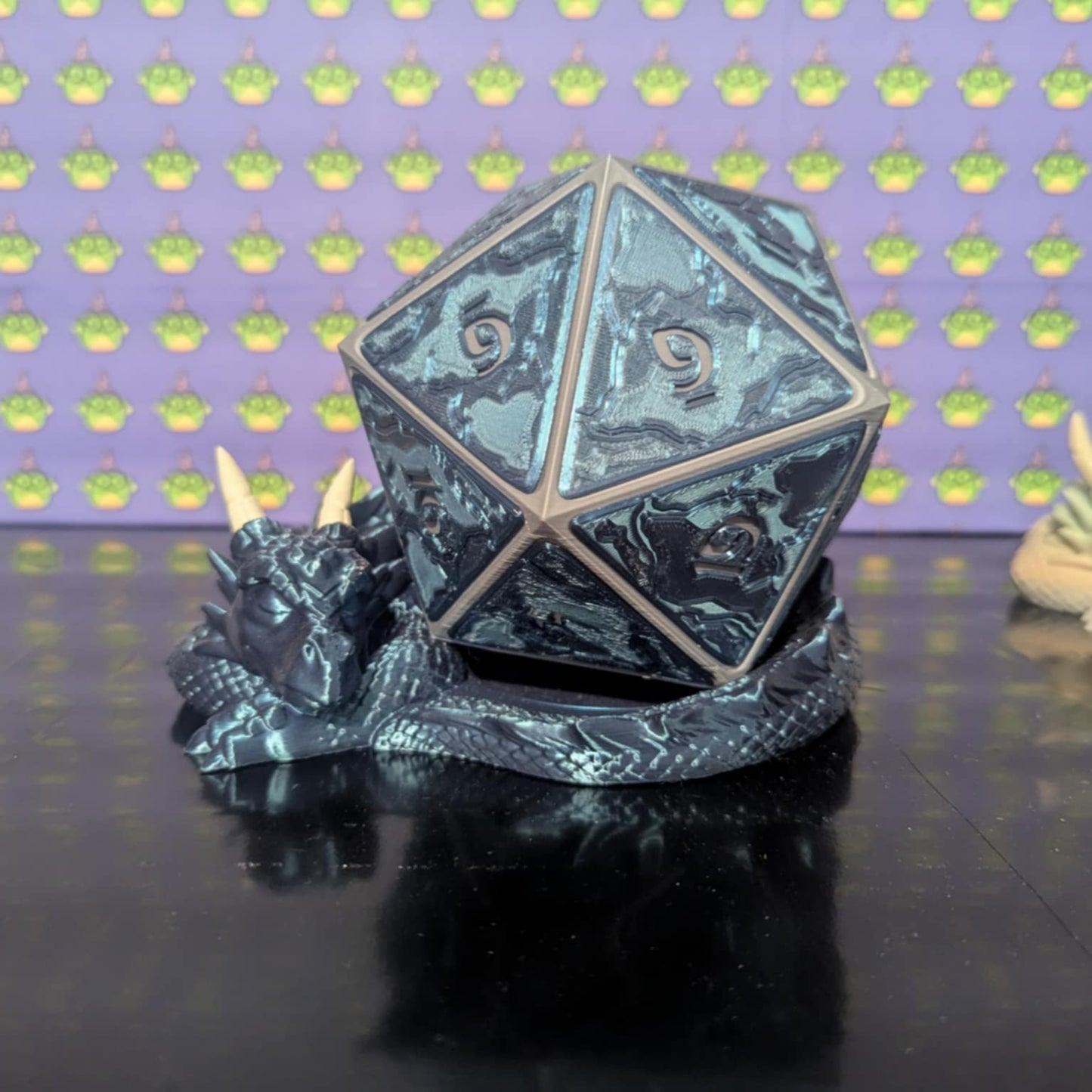 Sleeping Dragon D20 Planter/ Pen Holder
