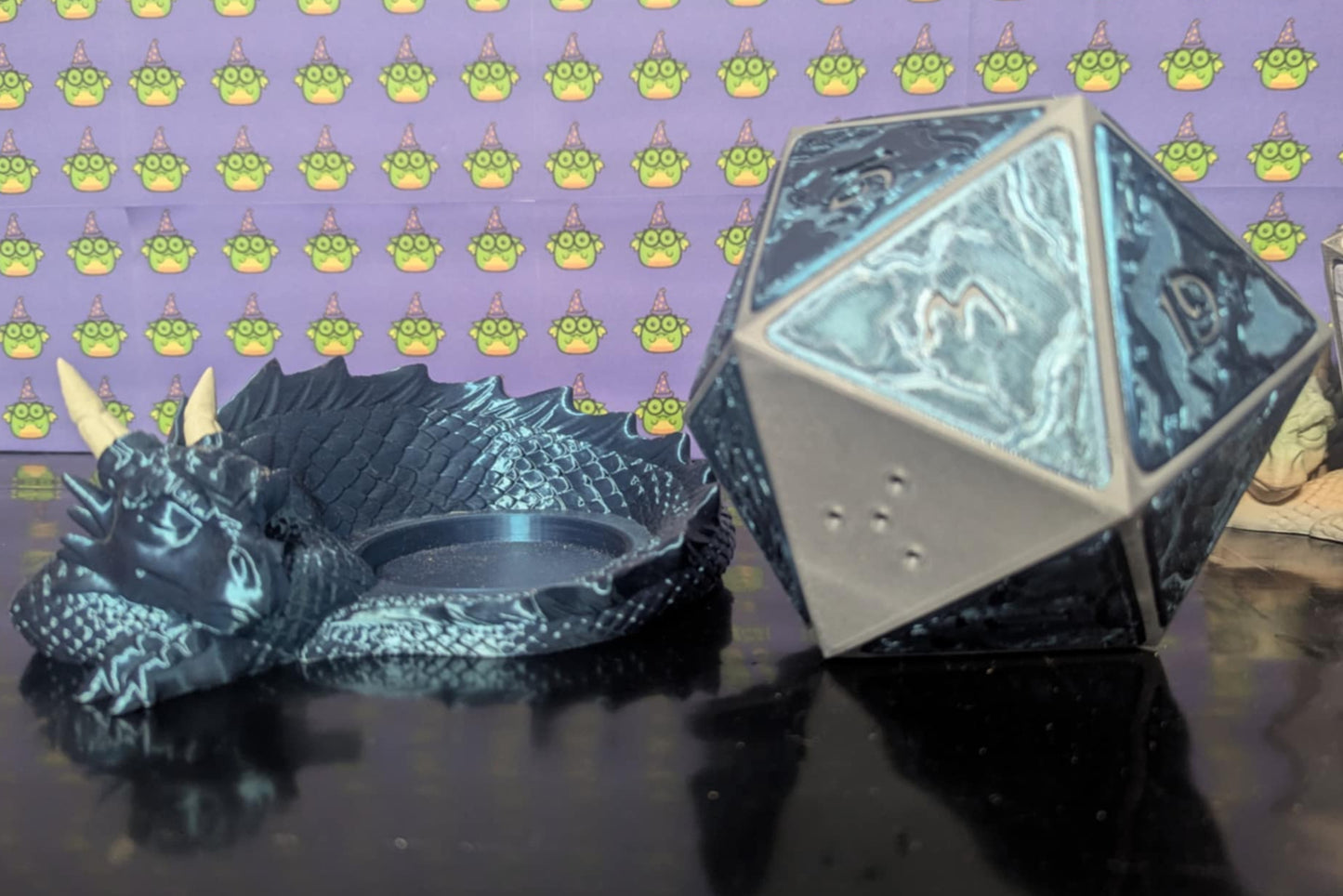 Sleeping Dragon D20 Planter/ Pen Holder