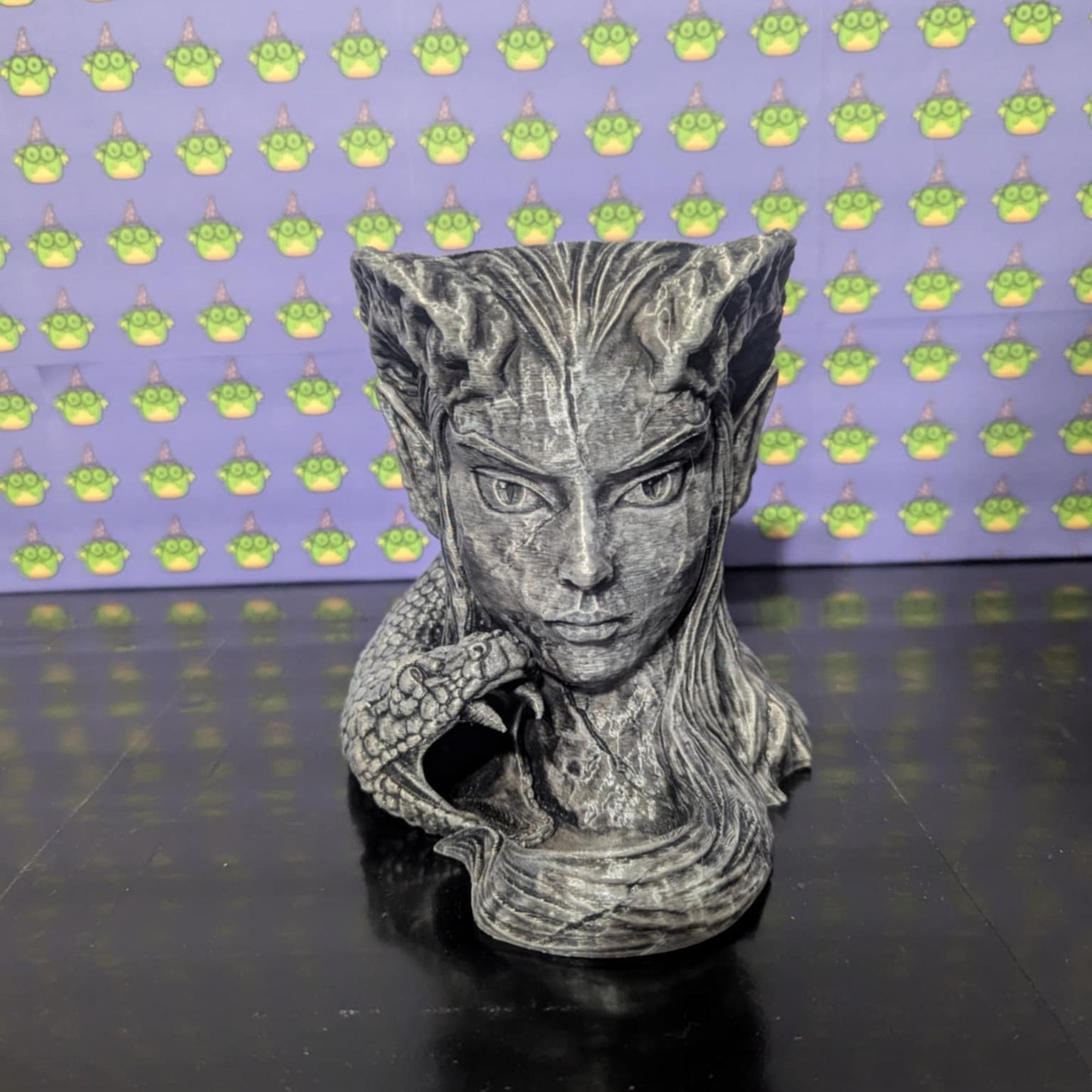 Infernal Gambit Demon Woman Can Holder Dice Tower