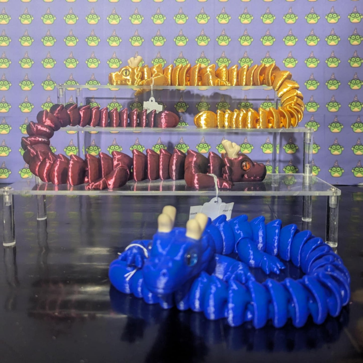 Flexi Fae Dragons with Glass Eyes